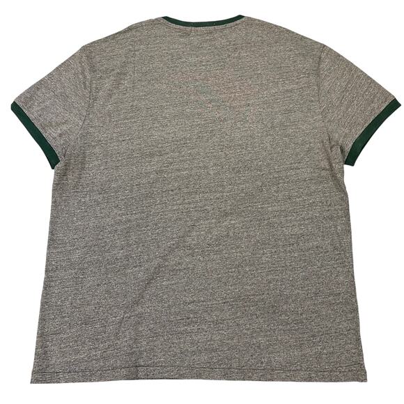 Polo Ralph Lauren Ringer T Shirt Mens Large Gray Ringer Short Sleeve Basketball - Picture 2 of 10